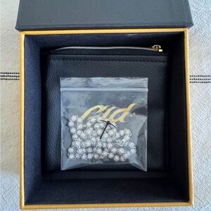 GLD Iced ball chain in white gold 4mm - 20”